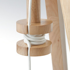 IKEA間接照明|LAUTERS ラウテルス フロアランプ, アッシュ/ホワイトの画像