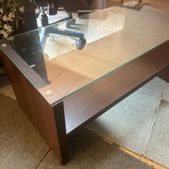 センターテーブル　ガラスの画像