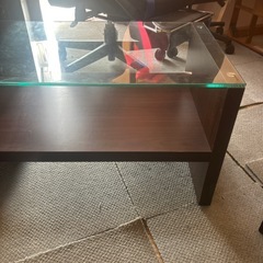 センターテーブル　ガラスの画像