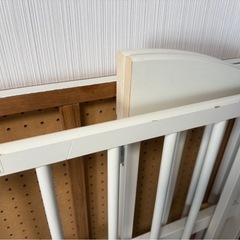 木製折りたたみベビーベッド ワンタッチハイベッド パルの画像