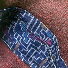 ハンドメイド 着物リメイク ポーチの画像