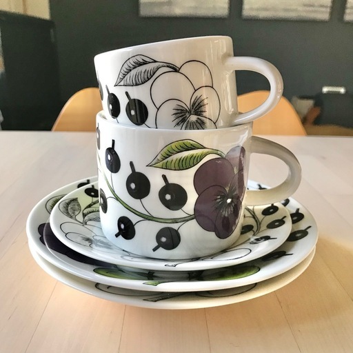 アラビア パラティッシ パープル ブラック 食器 5点 セット 北欧 おしゃれ