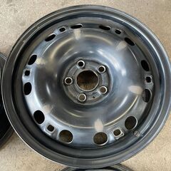 【引き取り限定】ＶＷポロ　中古スチールホイール、ホイールカバー付きの画像
