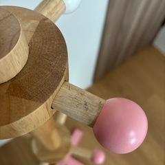 キッズ　ポールハンガー　ピンク　ハートの画像
