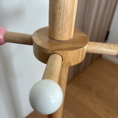 キッズ　ポールハンガー　ピンク　ハートの画像