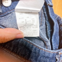 EASTBOY デニムスカート 100 迷彩柄 キッズ 女の子　スカート　の画像