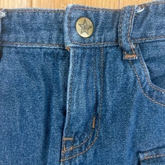 EASTBOY デニムスカート 100 迷彩柄 キッズ 女の子　スカート　の画像