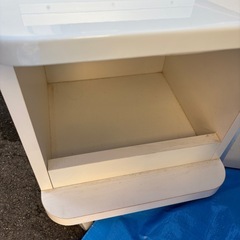 G1222 ホワイトドレッサー　コンセントあり　の画像