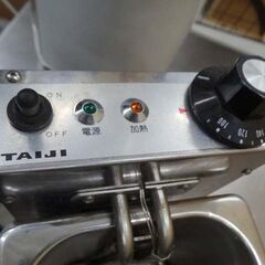 【恵庭】☆中古品☆タイジ 卓上型 電気フライヤー TF-20A 2L 業務用 店舗機器 PayPay支払いOK！の画像