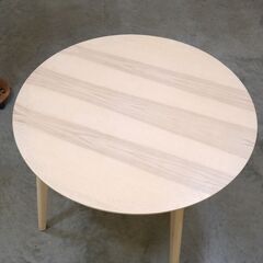 ≪zyt2658ジ限≫ IKEAの丸テーブル LISABO/リーサボー　　　ダイニングテーブル/4人用/ラウンドテーブル/会議テーブル/604.164.97/おしゃれ/中古家具/リユースストレージ仙台 071219-14の画像