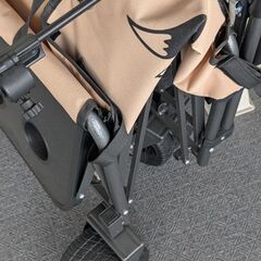 アウトドアキャリーカート★ベンチとしても座れます。キャリーワゴン。　未使用品の画像