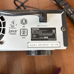 【取引中】TOSHIBAブルーレイレコーダーの画像