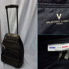 (う-R1-6)VALENTINO CHRISTY キャリーバッグ ブラック キャリーケース 旅行 中古の画像