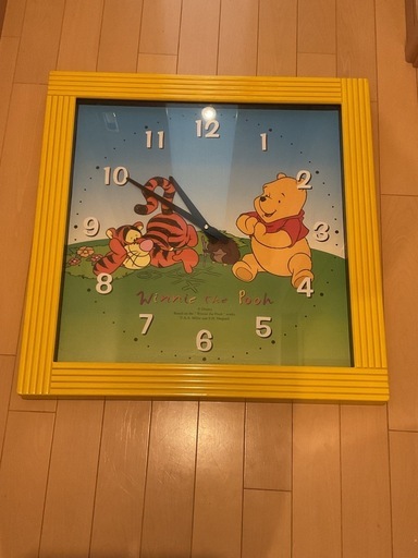 プーさん　かけ時計　大型　巨大 楽天市場】【掛け時計 プーさん】掛け時計【レトロ くまのプーさん