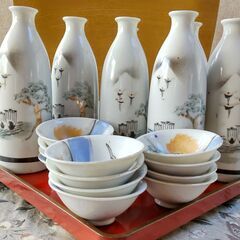 明治時代　徳利　＆　猪口の画像