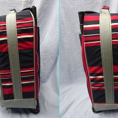 (う-R1-7)Silvia & Silvester キャリーバッグ レッド ブラック キャリーケース 旅行 中古の画像