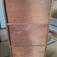 カラーボックス（グリーン）無料｜今日・明日引き取りできる方の画像