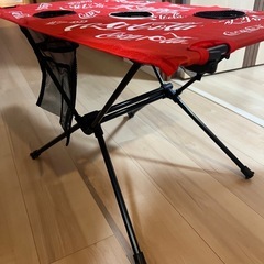 【ほぼ未使用】コカコーラ　キャンプ　アウトドア　テーブル　折りたたみ　コンパクトの画像