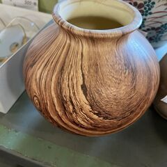 リサイクルショップどりーむ鹿大前店　No.782　壺　木目柄　おススメ商品です🎵の画像