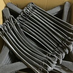 未使用 ハンガー 375本  ブラック ウレタンカバー付 K-281U 大量の画像