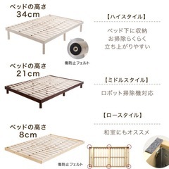 セミダブルベッド　フレームの画像