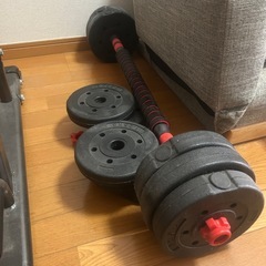 懸垂マシーン、ダンベルの画像