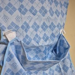 新品　エンゼル　食事用エプロン　ポケットオープンタイプ　ダイヤブルーの画像