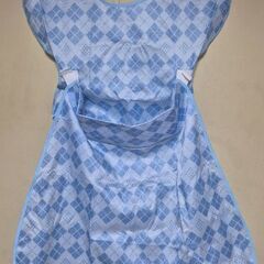 新品　エンゼル　食事用エプロン　ポケットオープンタイプ　ダイヤブルーの画像