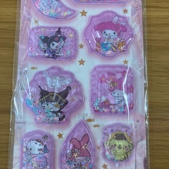 ウォーターシール、サンリオ♡クロミ、マイメロ、シナモン、ポムポム、4セット、まとめ売り、早い者勝ち！③の画像
