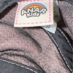 ANAP kids ピンク コーデュロイ キャップ ロゴ刺繍 子供用 帽子の画像