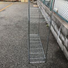 JM20561Y スチールラック ・外寸 　幅：約108.5cm 高さ：約121cm 奥行：約33.5cm中古品【取りに来られるの画像