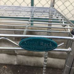 JM20561Y スチールラック ・外寸 　幅：約108.5cm 高さ：約121cm 奥行：約33.5cm中古品【取りに来られるの画像