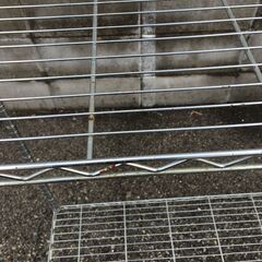 JM20561Y スチールラック ・外寸 　幅：約108.5cm 高さ：約121cm 奥行：約33.5cm中古品【取りに来られるの画像