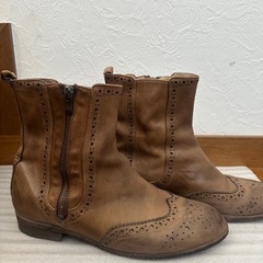 SAYA レザー ブーツ　ヴィンテージ風ウエスタンブーツ本革の画像