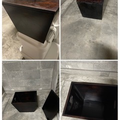 木箱　　台形型　収納箱の画像