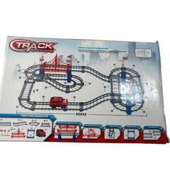 電動トラックコース 玩具 レールセット 車両なし ジャンク 部品取り 現状品 箱傷みありの画像