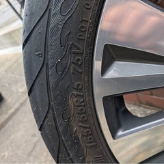 日産 デイズ ルークス 純正 ホイールオーテック ライダー タイヤ4本セット15×4.5J+46 100-4H165/55R15の画像