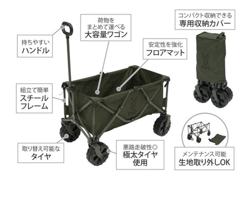 ★未使用★人気の極太タイヤ★キャリーワゴン