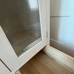 ホワイト　キャビネット　木製家具　フレンチカントリー　ナチュラル系　カントリー調　の画像