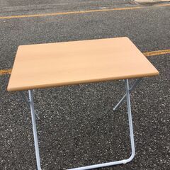JM20560K)折畳テーブル＜幅：約70cm 高さ：約65cm 奥行：47cm＞中古品【取りに来られる方限定】　 -の画像