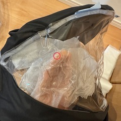 OGK グランディアゼロプラス専用 レインカバー RCR-010 ※未使用・透明部分に破れあり（写真参照） の画像