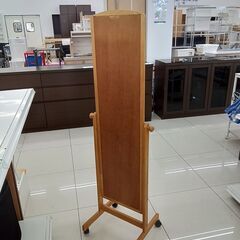 ★リユースのサカイ日立店★HJ8743  スタンドミラー ライトブラウン H149×D40×W39.5 クリーニング済み の画像