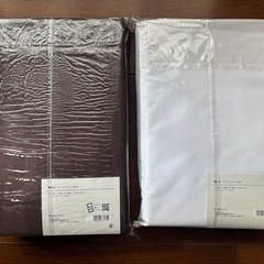 コメリ　レースカーテン2種　セットの画像