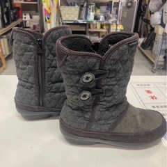 le coq sportif　ルコック　ベレ　ブーツ　ミッド　ミドル　スノーブーツ　ボア　グレー　24.0㎝　レディース　中古　①の画像