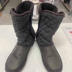 le coq sportif　ルコック　ベレ　ブーツ　ミッド　ミドル　スノーブーツ　ボア　グレー　24.0㎝　レディース　中古　①の画像