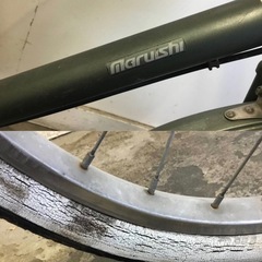 A-273△ q ② 岐阜発/ Maruishi/ 丸石/ 大人用三輪自転車/ スイングあり/ 変速なし/ 走行確認/ 現状品/ R7.4/14 △の画像