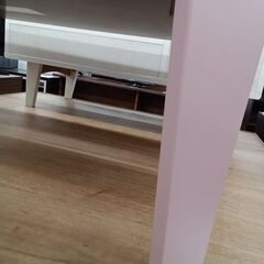 ★リユースのサカイ水戸店★折りたたみテーブルピンクH32×D60×W90クリーニング済みMT6832の画像