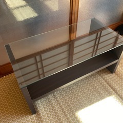 ガラステーブル　センターテーブルの画像