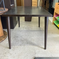 I　2512-561 天然木　ダイニングテーブル　キズ汚れ有りの画像