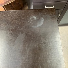 I　2512-561 天然木　ダイニングテーブル　キズ汚れ有りの画像